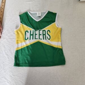 Lmyove Green & Yellow & White Cheer Shirt